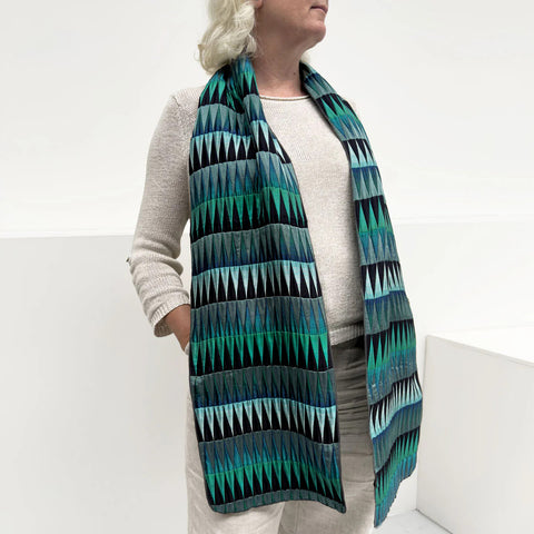 Isla textured scarf, large by Margo Selby