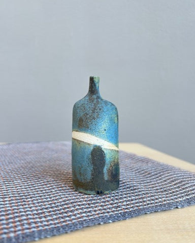 Cysgod small blue bottle by Kirsti Hannah Brown