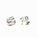 Ribbon Knot Tied Stud Earring by Jodie Hook