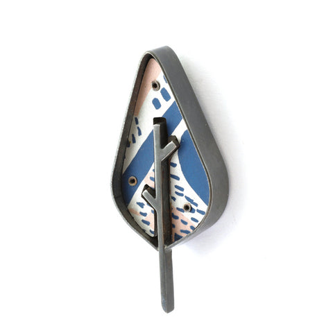 Small lapel leaf pin by Lindsey Mann