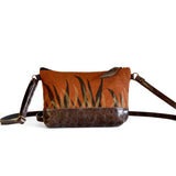 Little block print bag - Russet by Lynda Shell