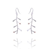 Long Dangly Fern Earrings by Angela Evans