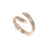 9ct Luxe End Eternity Ring with Champagne Diamonds by Jodie Hook
