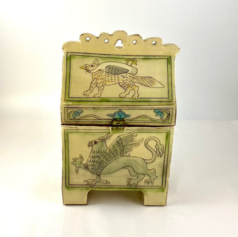 Medieval theme reliquary by Margaret Brampton