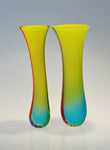 Green + Turquoise Duo Vessel by Ruth Shelley