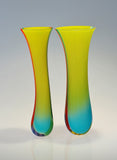 Green + Turquoise Duo Vessel by Ruth Shelley