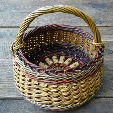 Round Cork Basket I by Mandy Coates