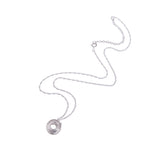 Silver Wrapped Medium Pendant by Angela Evans