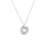 Silver Wrapped Medium Pendant by Angela Evans