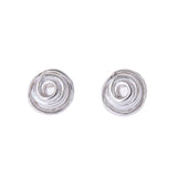 Silver Wrapped Mini Studs by Angela Evans