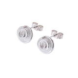 Silver Wrapped Mini Studs by Angela Evans