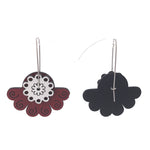 Floral Earrings in Red by Mandy Nash