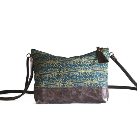 Occasional bag in teal/gold by Lynda Shell
