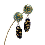 Oval drops earrings by Sheila McDonald