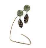 Oval drops earrings by Sheila McDonald