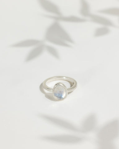Faceted Gemstone Ring by Rebecca Oldfield