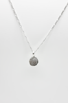 Sterling Silver Sparkle blobby necklace by/gan Rebecca Oldfield