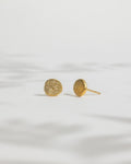 Gold Vermeil Sparkle Effect Blobby Ear Studs by Rebecca Oldfield
