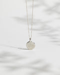 Sparkle Effect Silver Blobby Medallion by Rebecca Oldfield