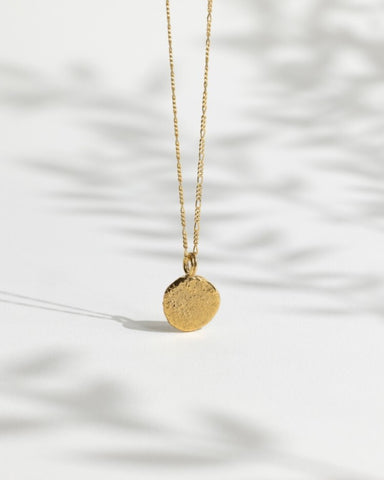 Gold Vermeil and Silver Fritz Medallion by Rebecca Oldfield