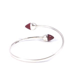Double Set Wrap Bangle in Red by Ellen Thorpe