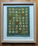 Jewels of Green - framed by Ruth Harries