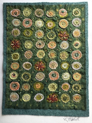 Jewels of Green - framed by Ruth Harries