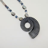 Large dark ammonite necklace by Suzie Horan