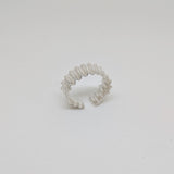 Rippled narrow cuff ring by Suzie Horan