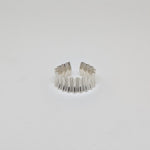 Rippled narrow cuff ring by Suzie Horan