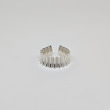 Rippled narrow cuff ring by Suzie Horan