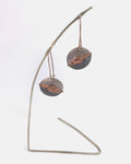 Copper Hare Silver Earrings by Sara Lloyd-Morris
