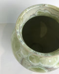 Large Light Green Crystalline Vase by Simon Rich