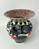 Sgraffito Ballon Vase by Simon Sharp