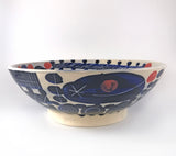 Medium Blue Geo Bowl by Simon Sharp