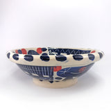 Rolled Top Geo Bowl by Simon Sharp