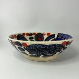 Medium Blue Geo Bowl by Simon Sharp
