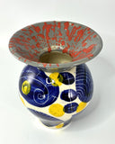 Sgraffito Blue Ballon Vase by Simon Sharp
