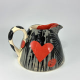 Sgraffito Can Jug (grey) by Simon Sharp