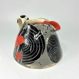 Sgraffito Can Jug (grey) by Simon Sharp