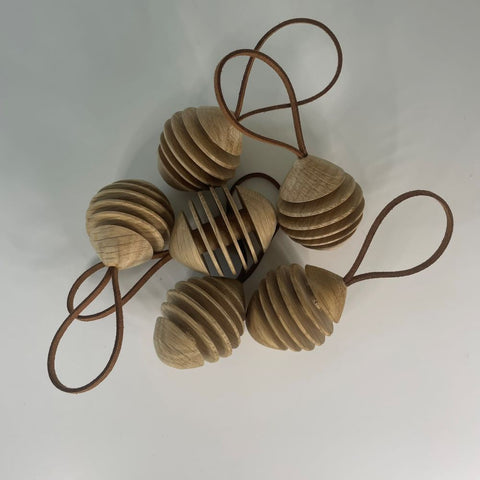 Oak Baubles by Solace in Wood