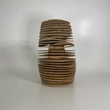 Tall Wavy Oak Vase by Solace in Wood
