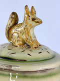 Lidded storage jar with squirrel by Margaret Brampton