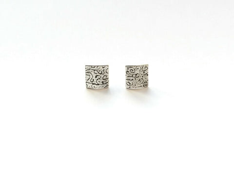 Curved square medium studs by Kathryn Willis