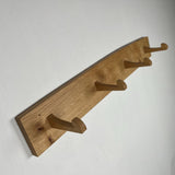 Oak Coat Hooks - 4 Hook by Teifi Woodworker