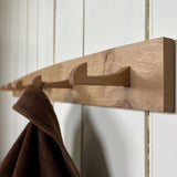 Oak Coat Hooks - 4 Hook by Teifi Woodworker