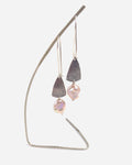 Warm-rain kite stud drop earrings with Pearl by Sara Lloyd-Morris
