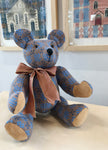 Welsh Tapestry Teddy Bear (Browns) by Susan Smith