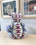 Welsh Tapestry Teddy Bear (Lilac) by Susan Smith