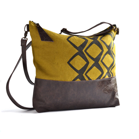 Zip Top Bag in Golden by Lynda Shell